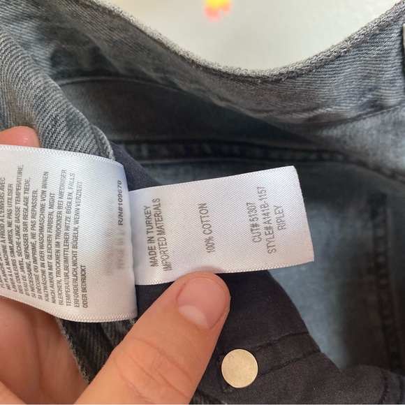 Agolde Ripley, black/grey, size 27 - Picture 3 of 5